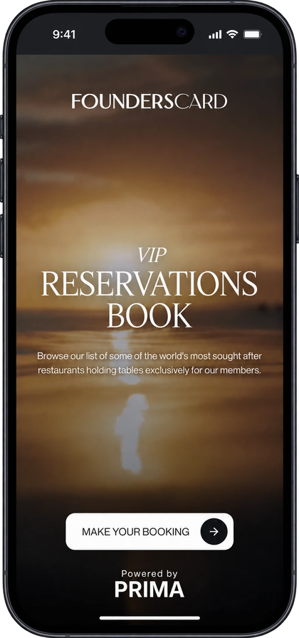 The same service as a members&rsquo; reservations book